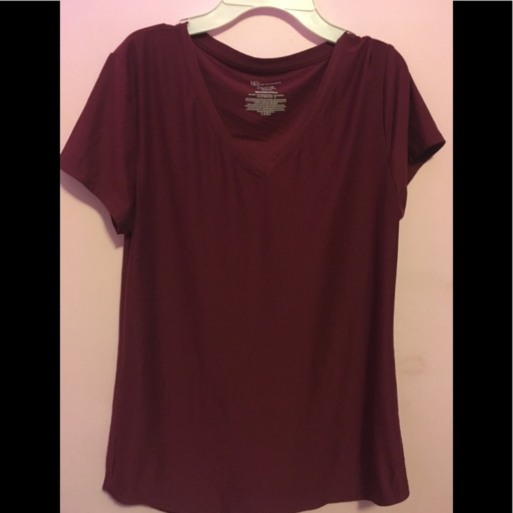 Burgundy Short Sleeve Shirt | Large